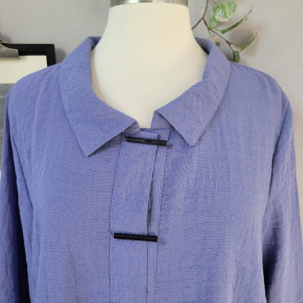 Habitat Clothes to Live Textured Button Front Cardigan Jacket Purple L - Picture 3 of 15